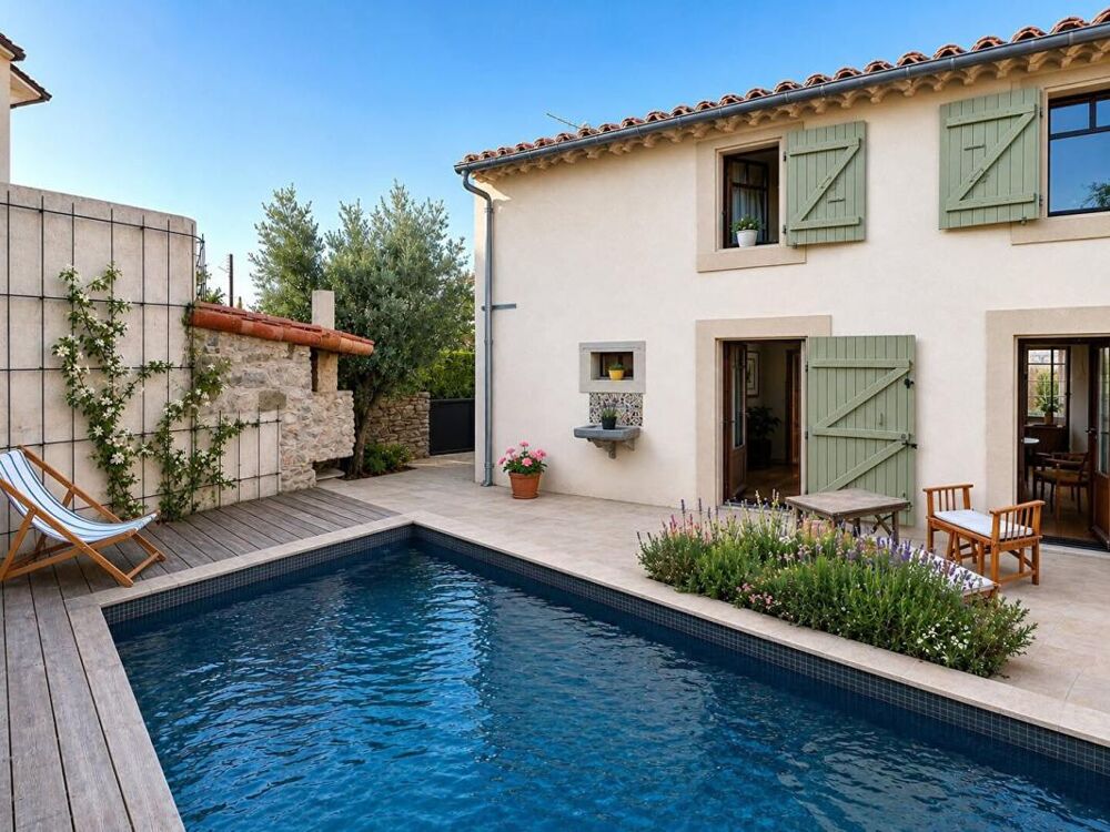MAISON DE CHARME AVEC PISCINE PROCHE CITE DE CARCASSONNE