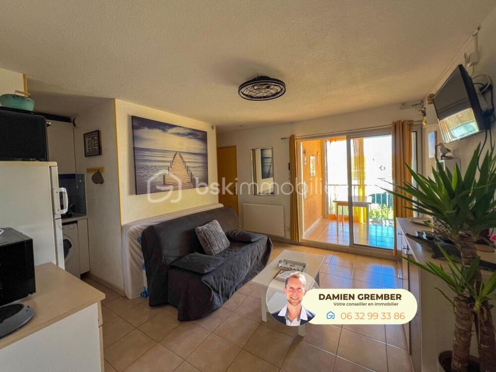 MARSEILLAN-PLAGE  2 PIÈCES AVEC LOGGIA ET PARKING, À DEUX PAS DE LA PLAGE