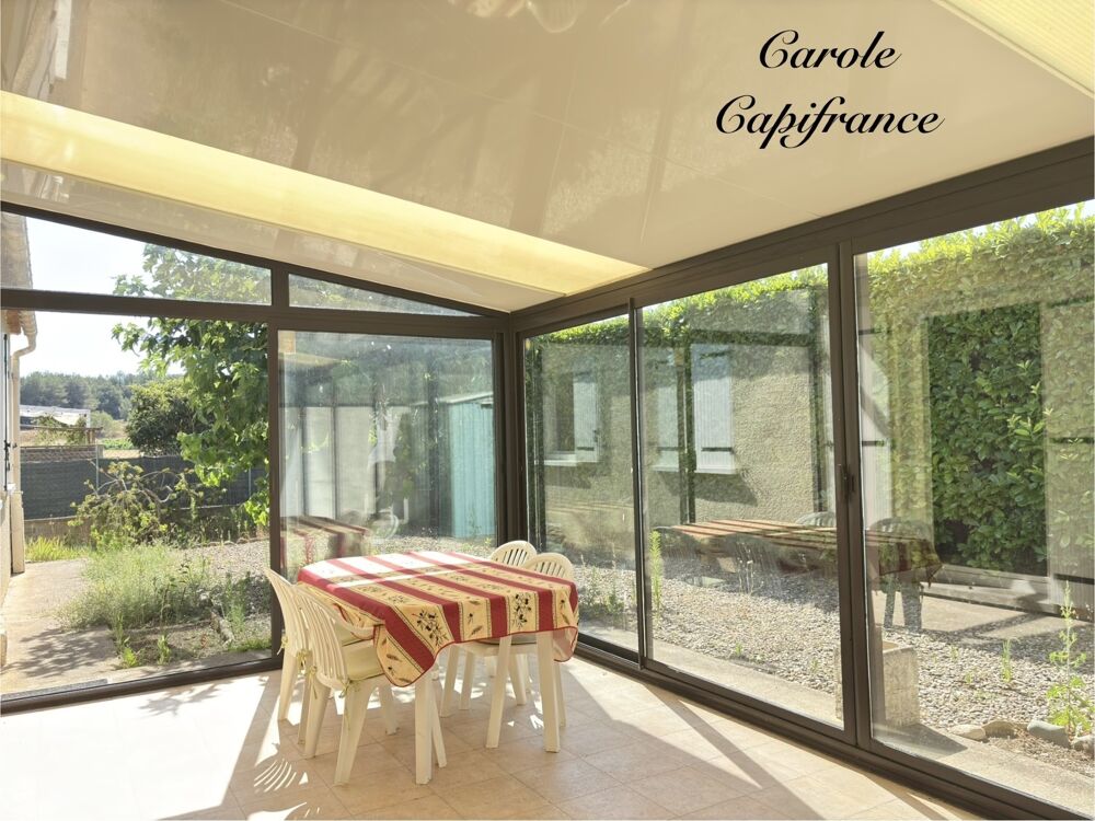 Maison 3 chambres avec jardin, véranda et garage