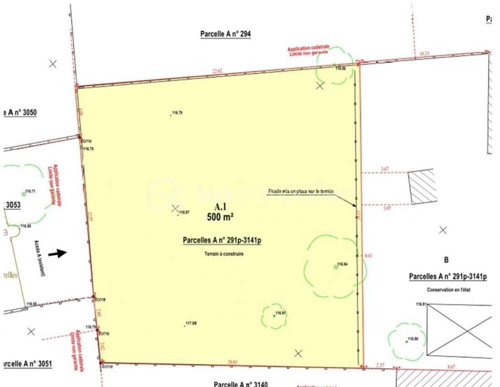 Vente Terrain TERRAIN CONSTRUCTIBLE CENTRE DE COUFFOULEUX Coufouleux
