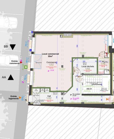 Local commercial d'une surface de 55 m&sup2; Rodez 850 12000 Rodez