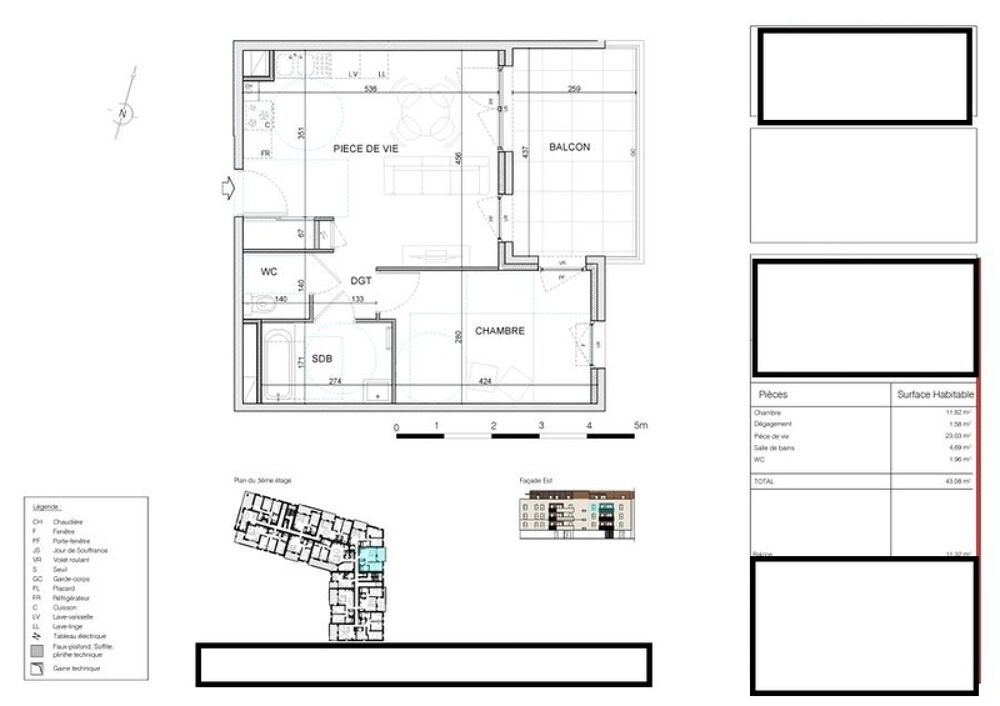 appartement à vendre 2 pièces parking balcon BOURG EN BRESSE (01000)