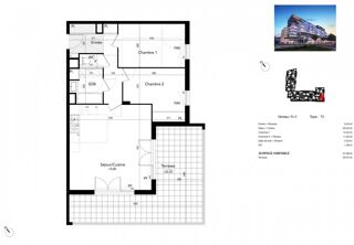  Appartement � vendre 3 pi�ces 67 m�