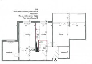  Appartement à vendre 3 pièces 67 m²