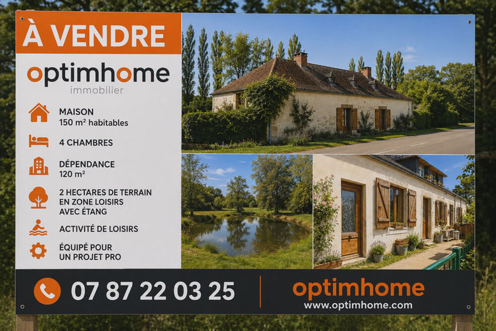 Vente Maison SAINT-ARMEL (56) – Propriété de caractère, 4 Chambres avec 2 hectares de terrain à 2 minutes de la mer Saint armel