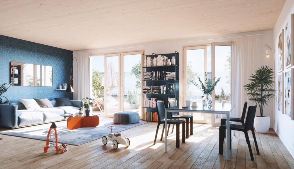 Vente Appartement 70 m2  avec  BEAU BALCON au dernier étage d'une résidence  à taille humaine à proximité du futur M14 L hay les roses