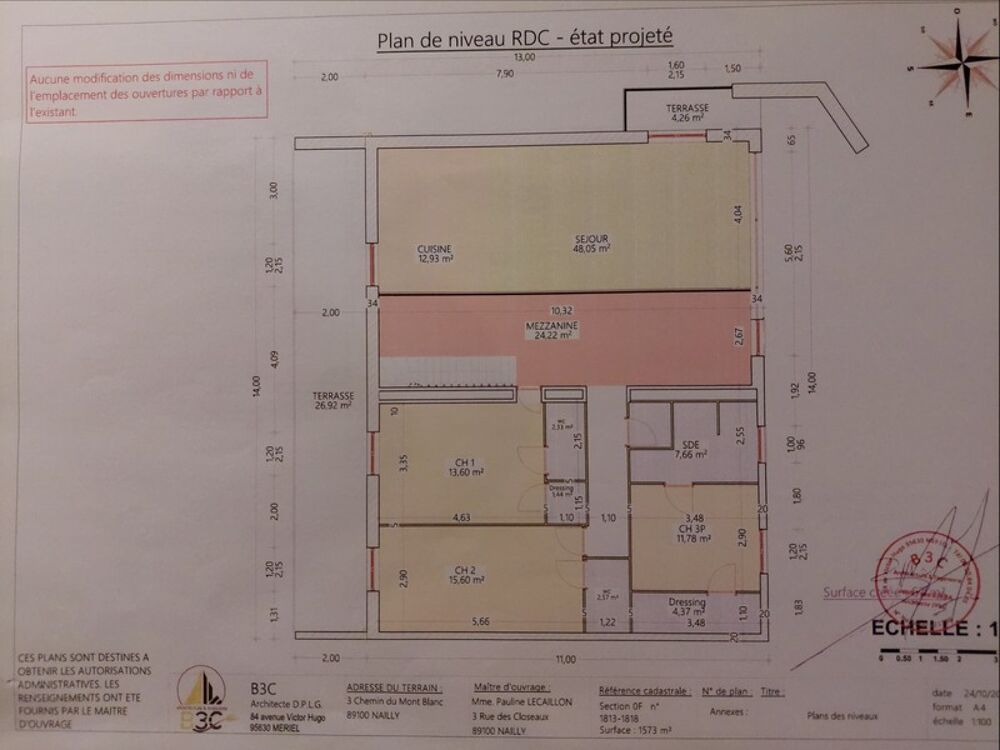 Maison d'architecte neuve 8 pièces à NAILLY (89)