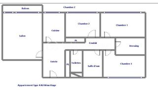  Appartement � vendre 4 pi�ces 79 m�