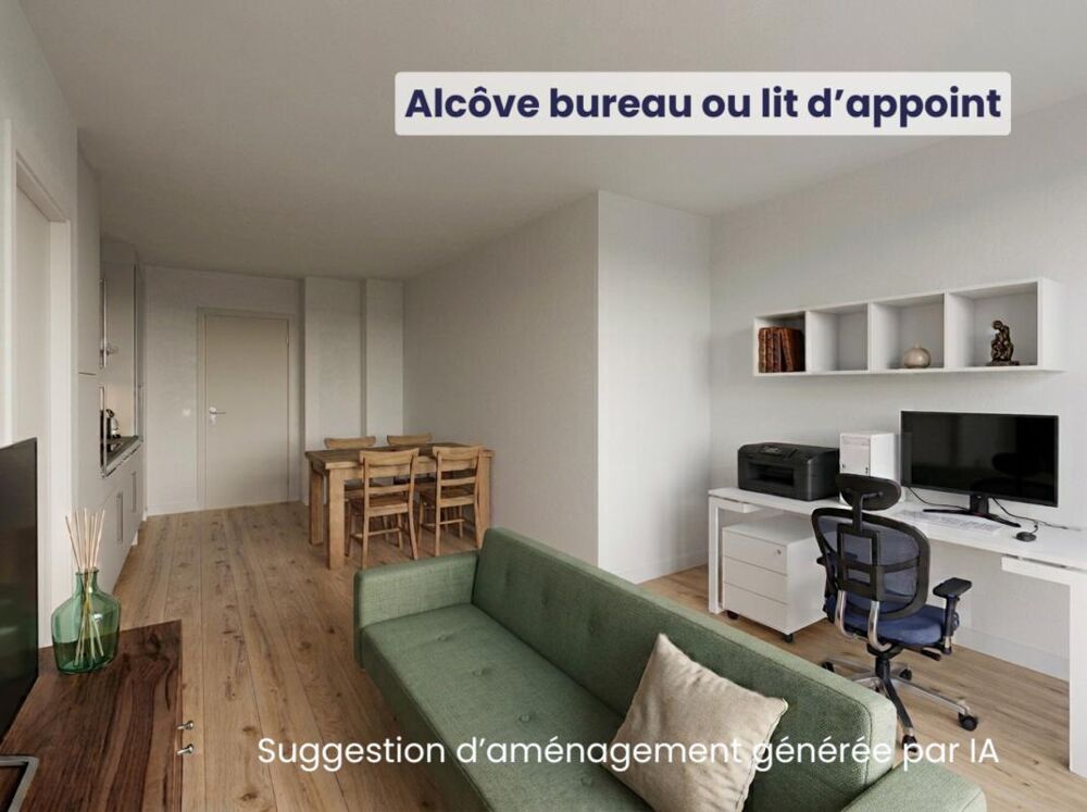 Vente Appartement NEUF - Appartement T2 bis de 39,06 m² avec alcôve, balcon et stationnement - Résidence Reverso à Louviers Louviers