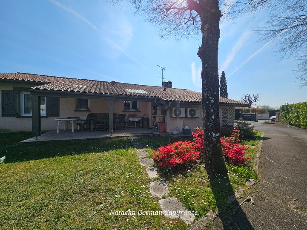 Maison type landaise de plain-pied  102.37 m²  Terrain 1351 m² avec piscine, Le Barp