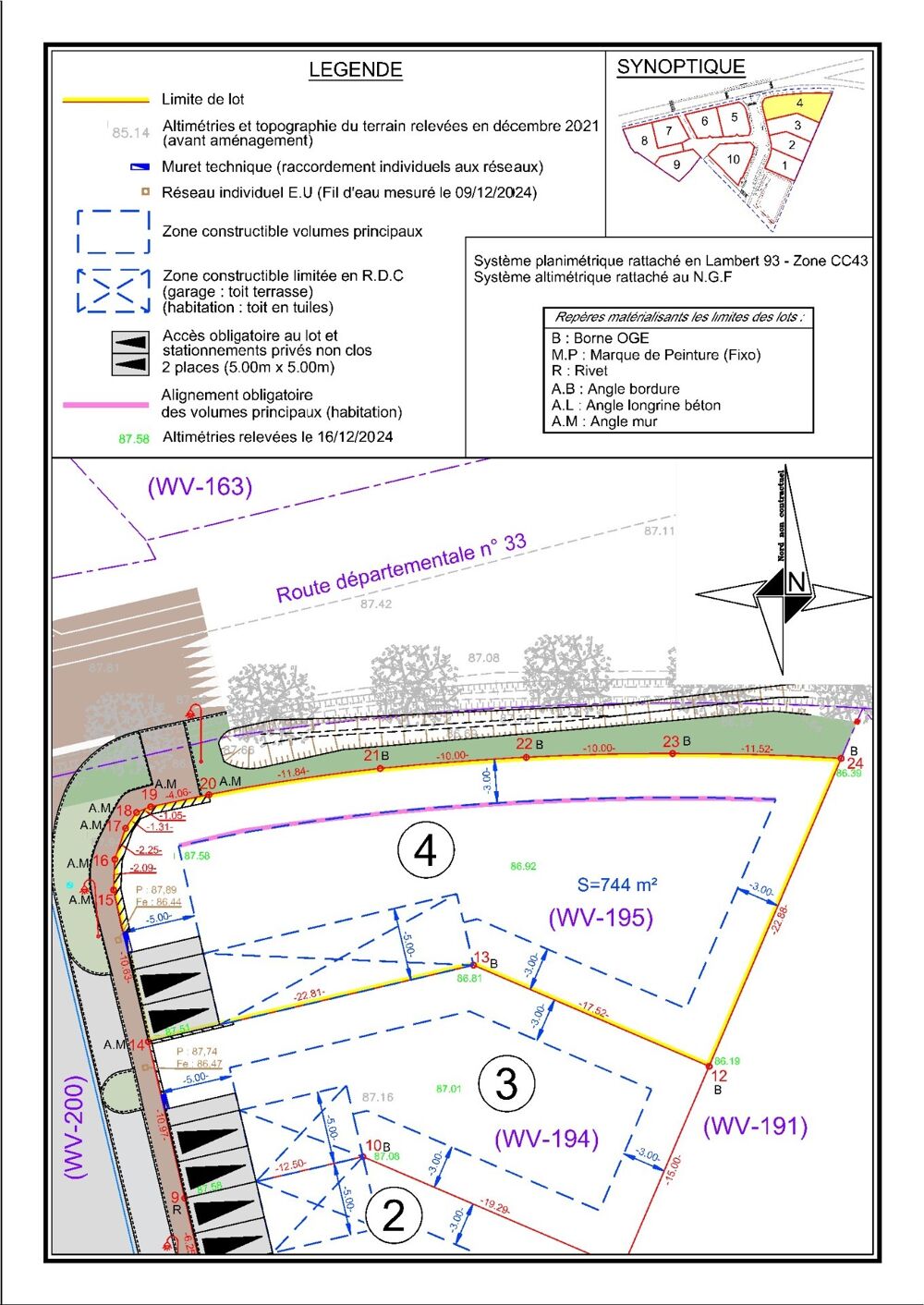 Vente Terrain Terrain à vendre de 744,00 m² ALIGNAN DU VENT (34) Alignan du vent