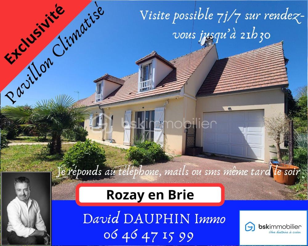 Sur LA commune de Rozay-en-Brie, venez découvrir cette superbe maison CLIMATISEE de type F6 denviron 184 m², offrant de beaux v