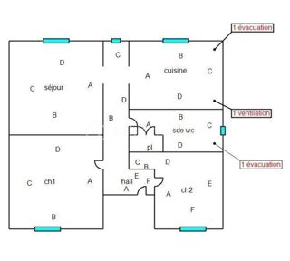  Appartement � vendre 3 pi�ces 60 m�