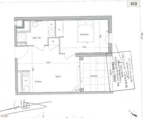  Appartement � louer 2 pi�ces 37 m�