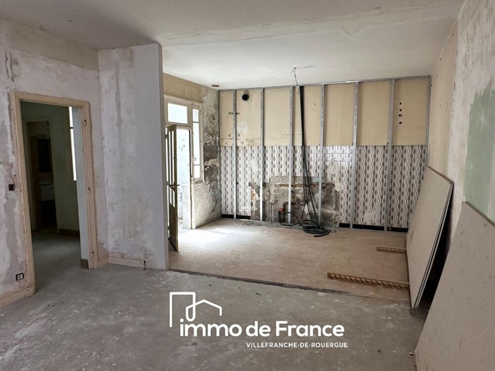 Vente Maison Villefranche De Rouergue, maison à terminer d'aménager, T3 de 60 m² sur 2 garages Villefranche de rouergue
