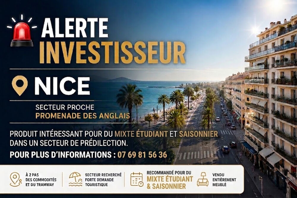 Vente Appartement Alerte Investisseur => Nice Californie Nice