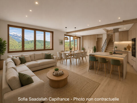   Appartement T4 duplex en plateau dans résidence entièrement rénovée – Vue Mont-Blanc – Dernier étage Appartement - 4 pièce(s) - 108 m²