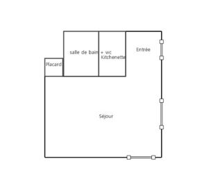  Appartement � vendre 1 pi�ce 24 m�