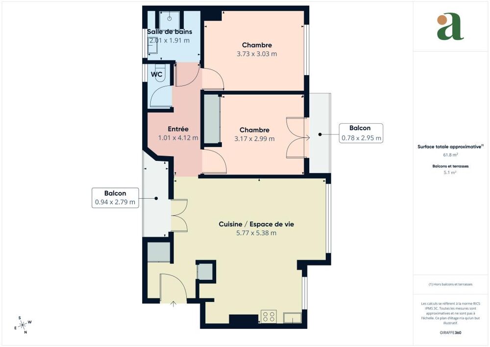Vente Appartement Appartement lumineux et traversant de 63 m² – Michel Bizot - en vente à Paris 12 Paris 12