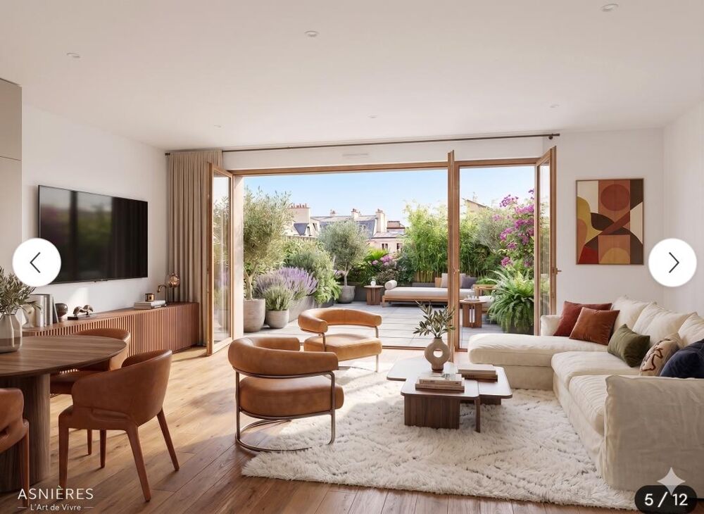 * 5 pièces en ETAGE ELEVE + SUPERBE TERRASSE 40m2 + Parking - Proche Métro