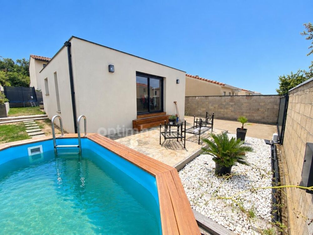 Vente Maison Villa moderne 98m2 de plain-pied avec piscine et jardin à MONTAGNAC (34) Montagnac