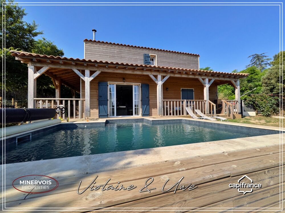 Vente Maison MAISON CONTEMPORAINE À OSSATURE BOIS – DPE A – PISCINE AU SEL – LA CAUNETTE La caunette