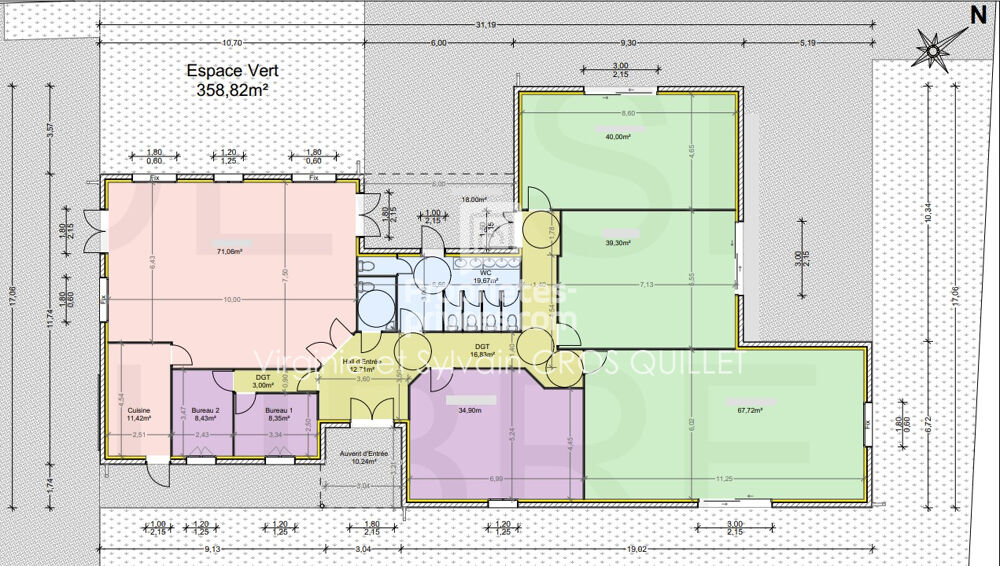   TOULOUSE, secteur PURPAN  - BATIMENT COMMERCIAL   330 m² Toulouse