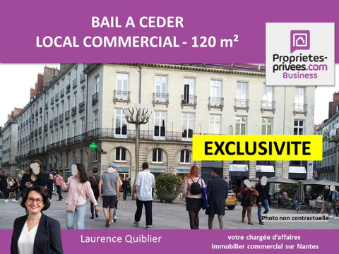 44000 NANTES EXCLUSIVITE  - CESSION DE BAIL, LOCAL COMMERCIAL 120 M&sup2; 100800 44000 Nantes