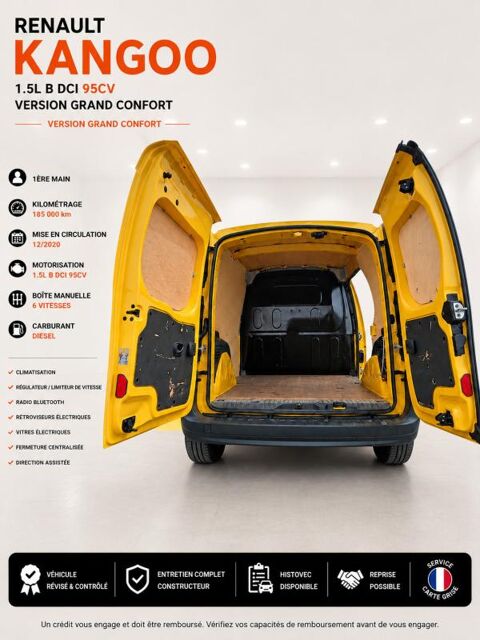 Kangoo Express 1&deg; Main / 1.5L B DCI 95cv de 2021 version GRAND CONFORT CLIM 2021 occasion 60430 Abbecourt