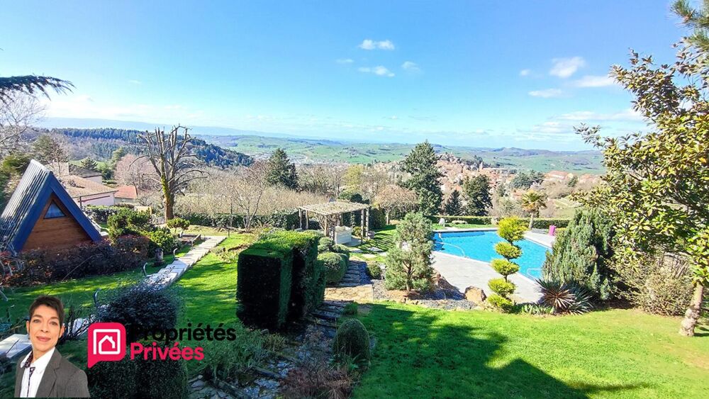 THIZY-LES-BOURGS (69240) Maison d'architecte avec vue 185 m², jardin 2000 m², piscine, garage, dépendances