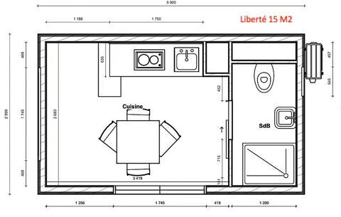  Maison à vendre 1 pièce 15 m²