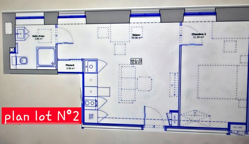 Appartement Vichy 2 pièce(s) 35 m2