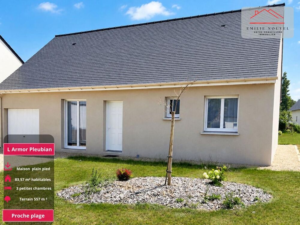 Vente Maison À Pleubian, la plage à pied et le confort d'une maison récente de plain-pied L armor