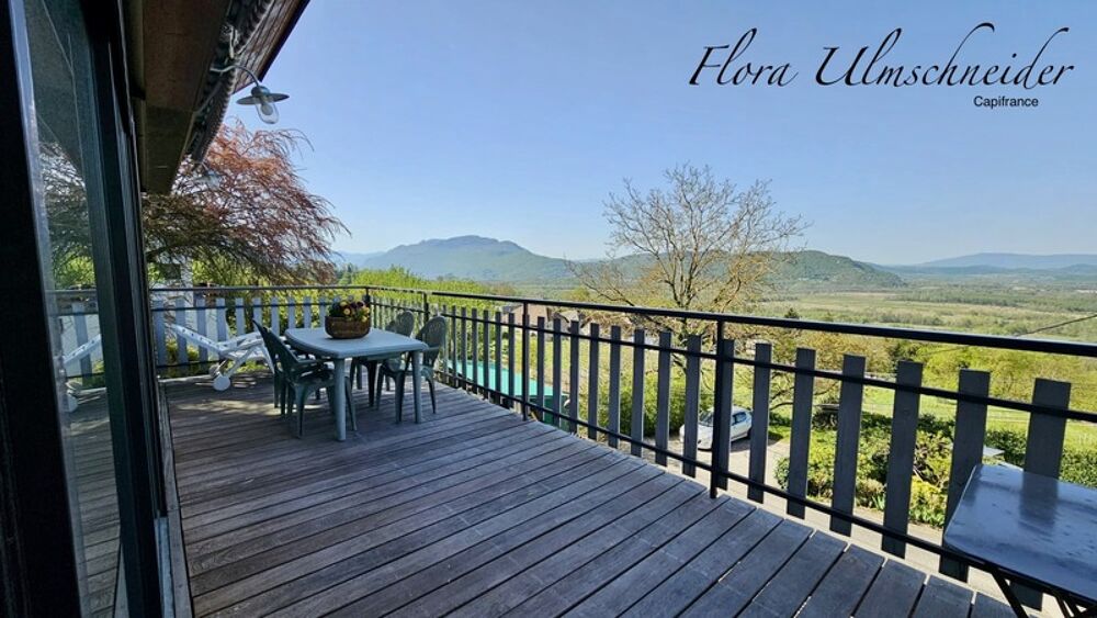 Maison lumineuse d'env. 137 m² avec vue exceptionnelle à vendre à CHINDRIEUX (73). Dépendances, terrain, proche lac du Bourget.