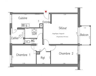  Appartement � vendre 3 pi�ces 65 m�