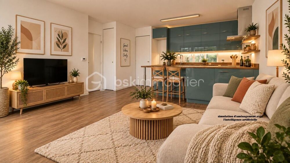 appartement 3 pièces avec jardinet