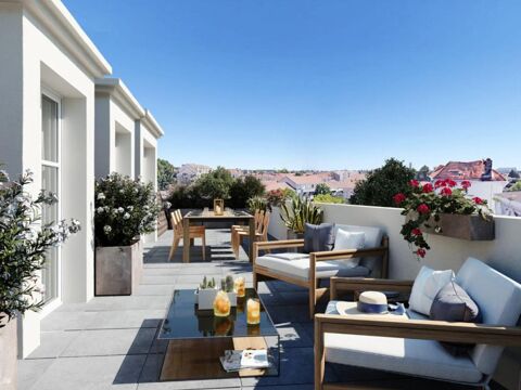   PROCHE GARE : 4 PIECES LUMINEUX EN DERNIER ETAGE AVEC TERRASSE Appartement - 4 pi�ce(s) - 78 m�