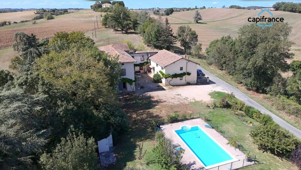 Salvagnac 81, magnifique propriété T9-T10 450 m² (dont 3 Gîtes loués), terrain de 1.6 hectares