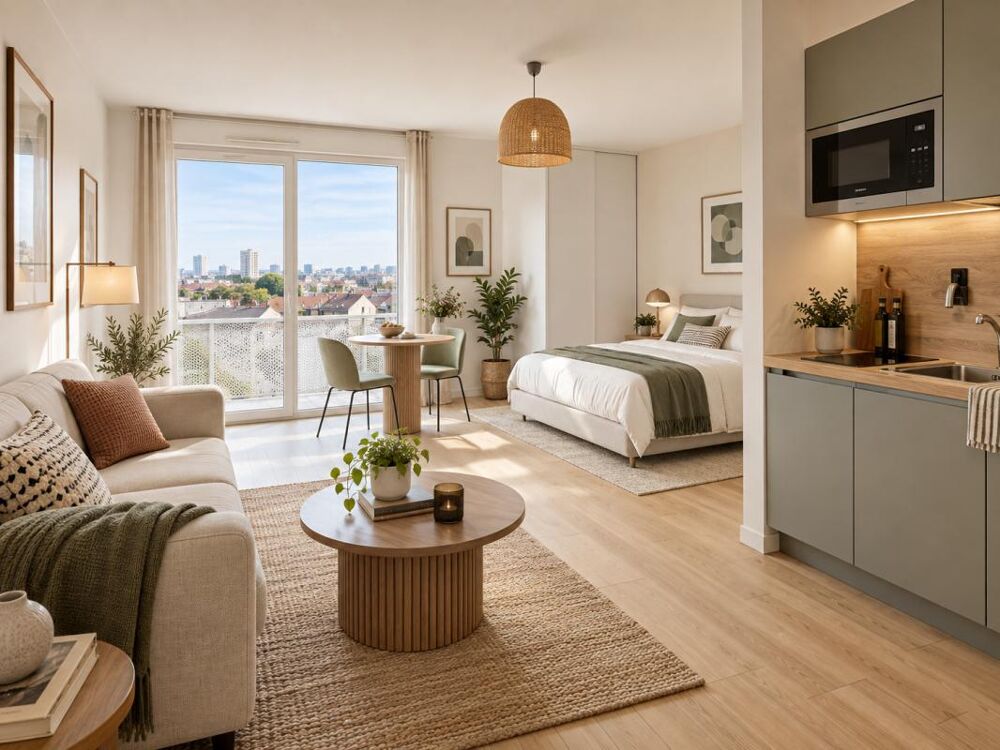 BAGNEUX  APPARTEMENT T1 EN ÉTAGE ÉLEVÉ  PROCHE RER