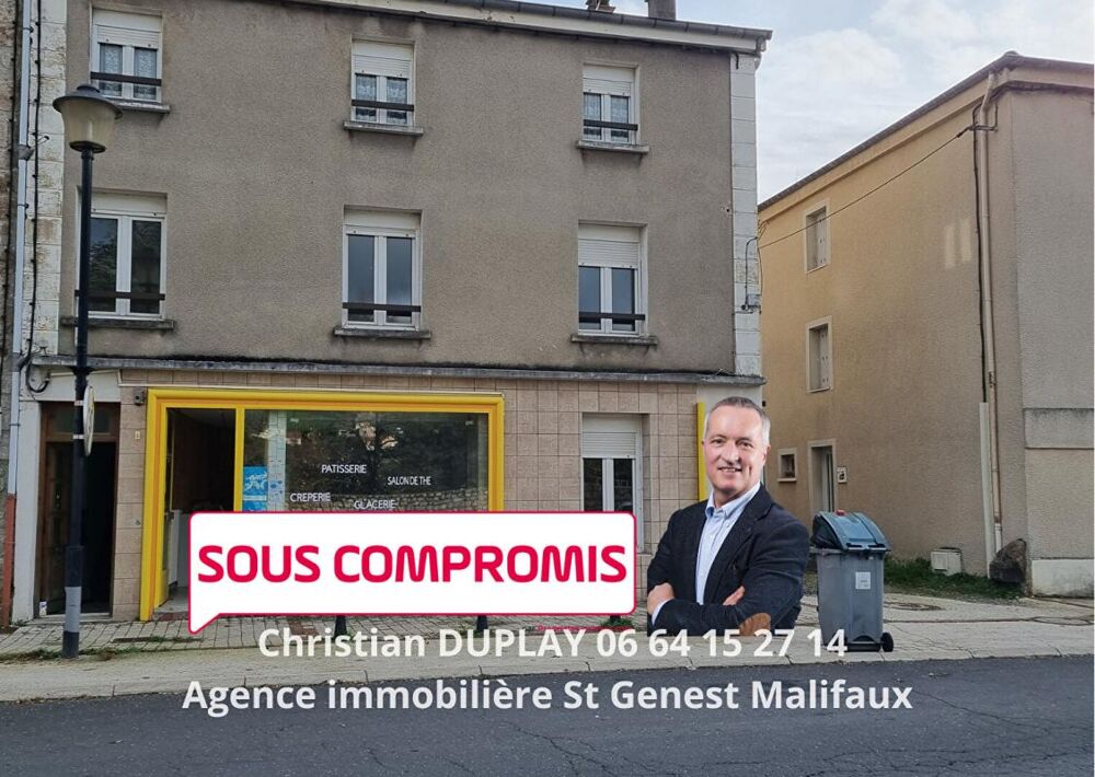 Vente Immeuble SOUS COMPROMIS Dunières Centre 43220 immeuble pas de porte, trois appartements Dunieres