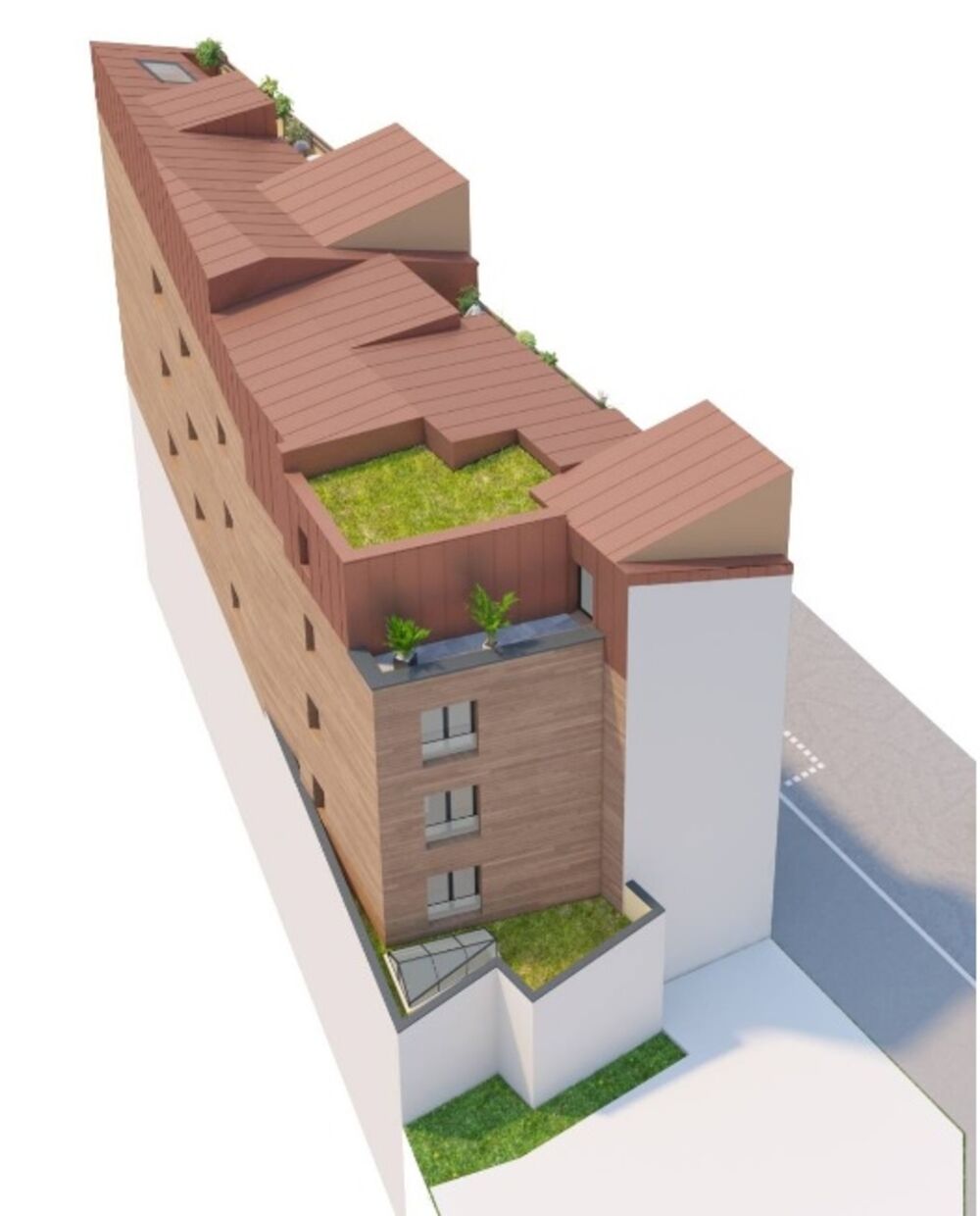 Vente Appartement appartement T3 duplex neuf à vendre PARIS 20e, d'une surface hab 71.75 m2 + terrasses 13.71 m2 Paris 20
