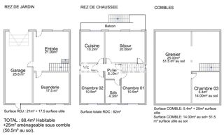  Maison à vendre 4 pièces 113 m²