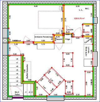  Appartement à louer 2 pièces 45 m²