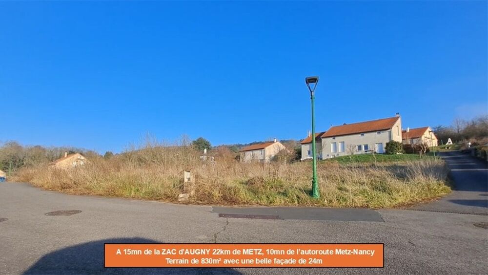 Vente Terrain Terrain  vendre de 830,00 m Proche de CORNY SUR MOSELLE (57) Corny sur moselle