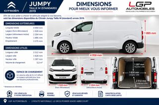 Jumpy 1&deg; Main / 1.5L B HDI 120cv Version Driver 3pl - 2020 taille 2020 occasion 60430 Abbecourt