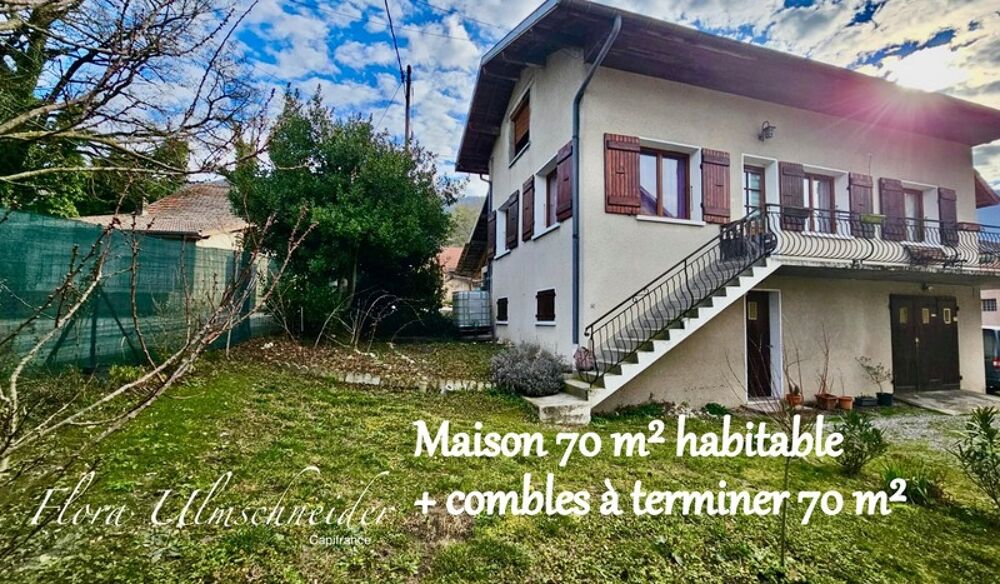 A vendre à CHINDRIEUX, maison individuelle avec fort potentiel dévolution  Jusquà 140 m² habitables. Terrain et garage. Lac d