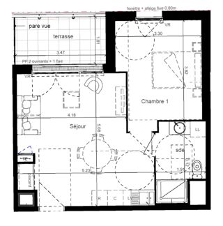  Appartement à vendre 2 pièces 41 m²