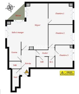  Appartement � vendre 5 pi�ces 99 m�