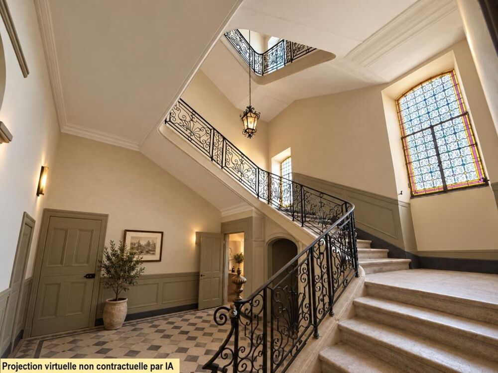 Vente Maison ROQUEMAURE (30150) – HÔTEL PARTICULIER – 460 M² – ÉLÉMENTS D'ARCHITECTURE ANCIENS – COUR INTÉRIEURE – GARAGE – TERRASSE – COMBLE Roquemaure