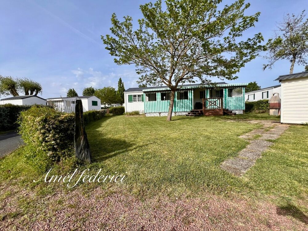 Mobile-Home - 48 m2 + 20 m2 de terrasse - sur parcelle 255 m2 - piscine privée - 5 min plage- SAINT GILLES CROIX DE VIE (85)